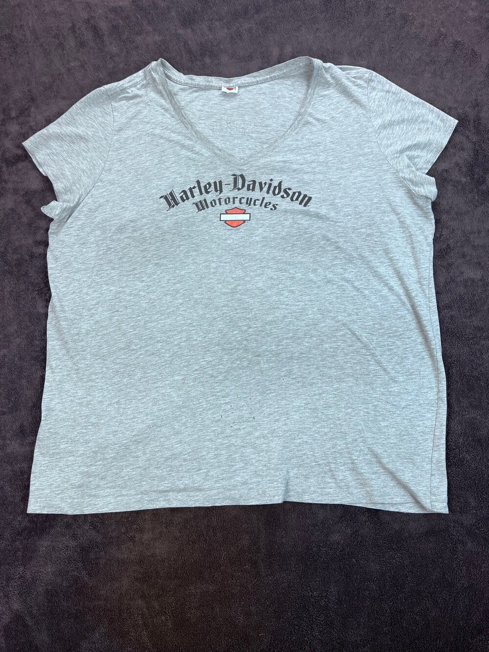 Harley-Davidson Gowanda NY Womens V-Neck Tee 2XL